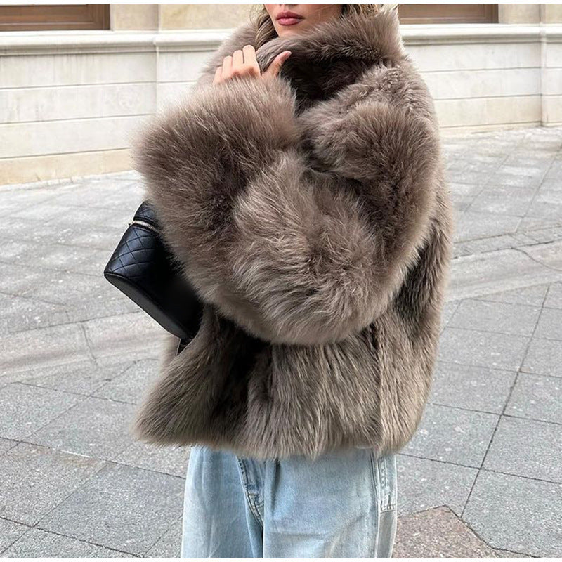 Lyssa – Cropped Faux Fur Jacket for Women | Cozy, Chic & Winter-Ready Style - perlanotturna