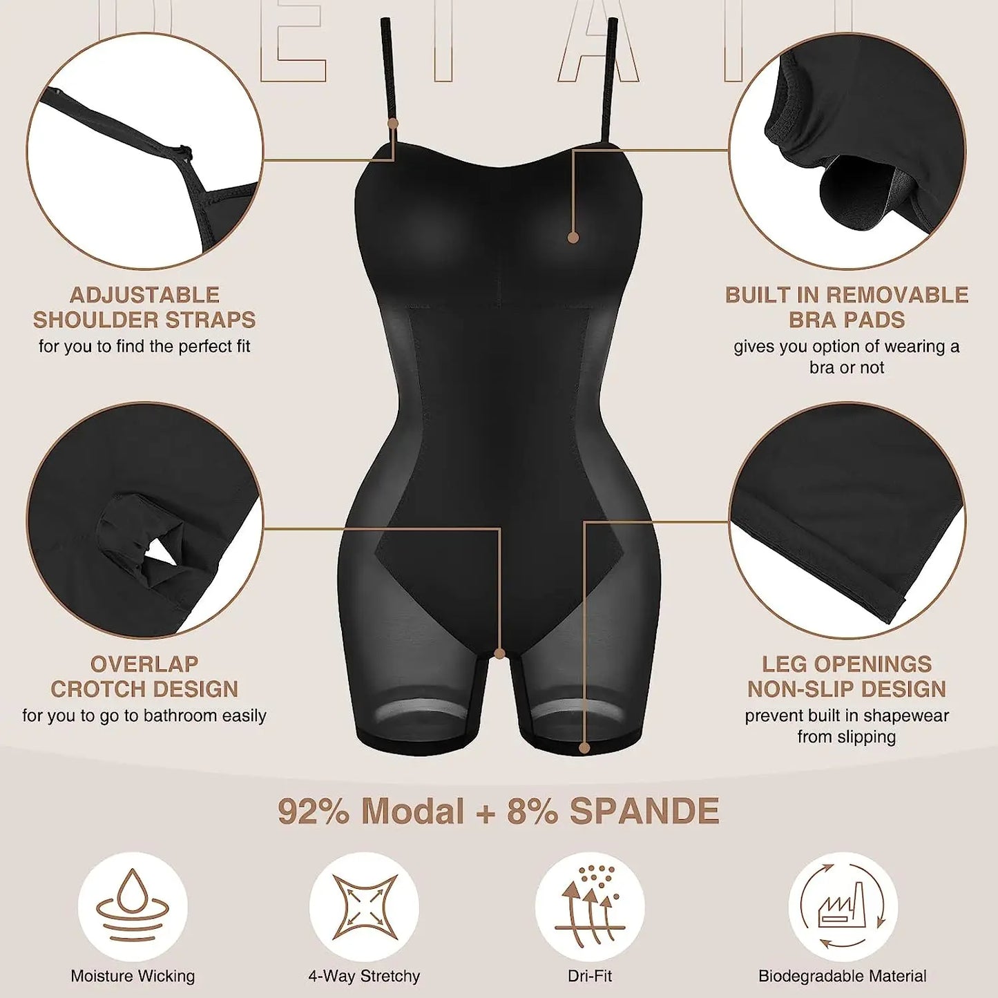 SculptFit™ Shapewear Maxi Dress - perlanotturna