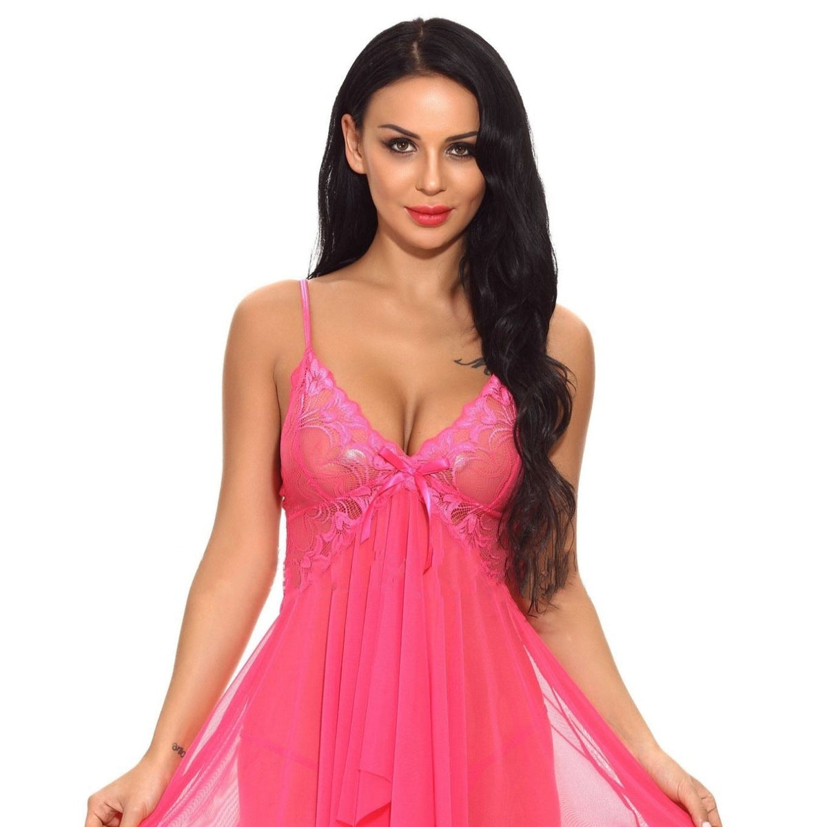 Caelia – Lace Teddy Sleepwear - perlanotturna