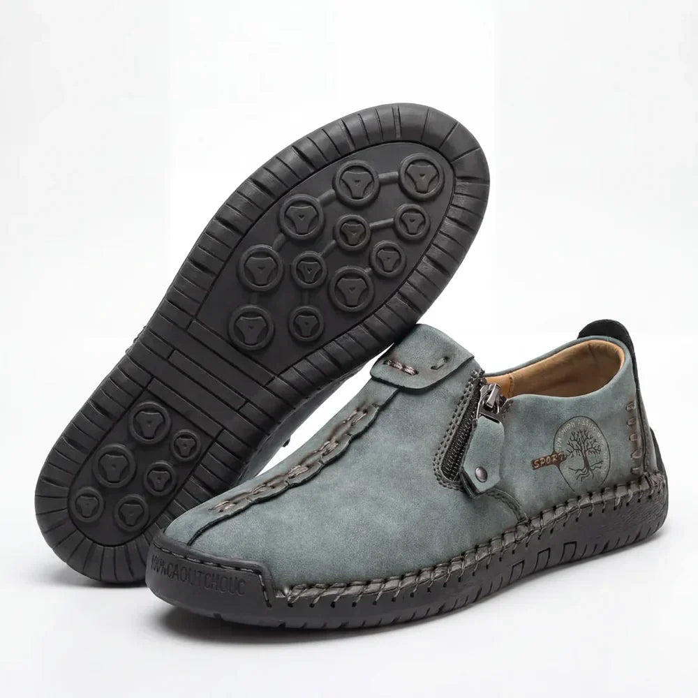 Vera™ – Hand-Stitched Slip-On Comfort Loafers | No-Bend Zipper, Wide Toe Box & All-Day Comfort - perlanotturna