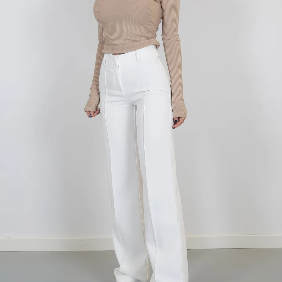 Zayla — High-Waisted Wide-Leg Pants | Flattering, Comfy & Versatile - perlanotturna