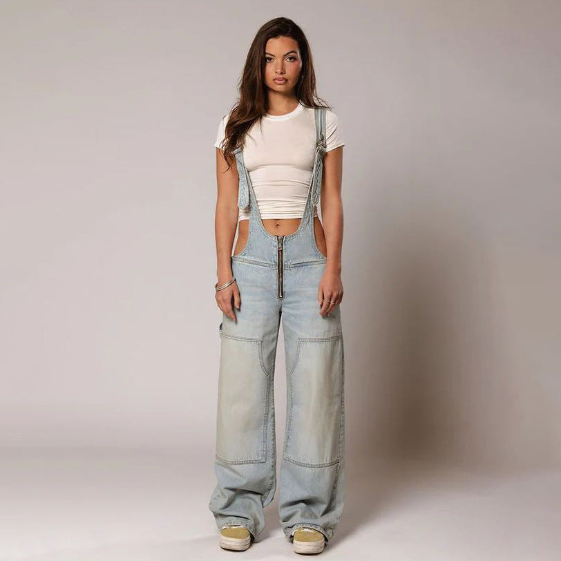 Elora – Trendy Wide-Leg Denim Jumpsuit for Women | Women’s Fashion Clothing Online - perlanotturna