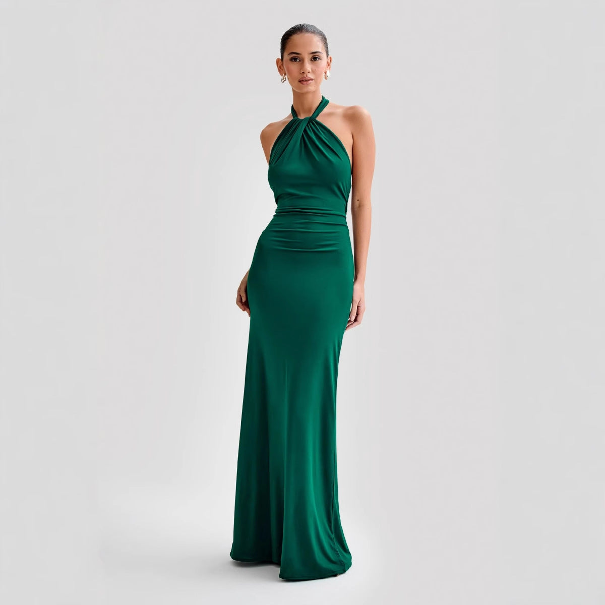JANA | Halter Maxi Dress - perlanotturna
