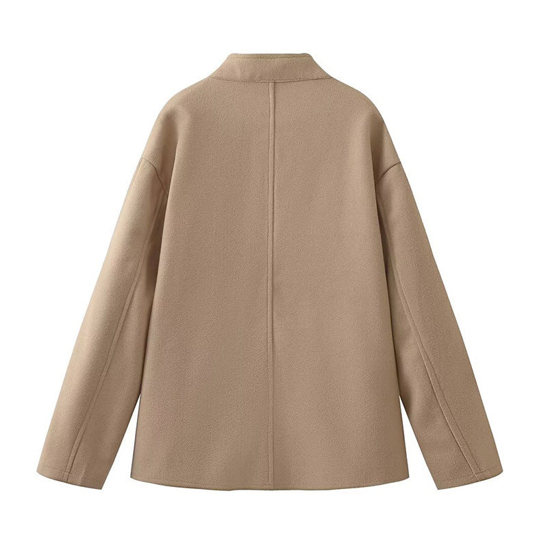 Elara – Chic Short Wool Overcoat for Women | Stylish & Versatile Outerwear - perlanotturna