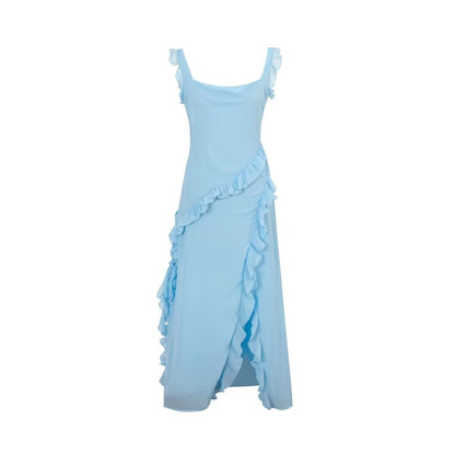 Sorella – Cherry Ruffle Maxi Dress for Women | Trendy & Flowy - perlanotturna