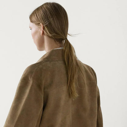Lyssa – Cropped Suede Jacket for Women | Trendy Women’s Fashion Clothing Online - perlanotturna