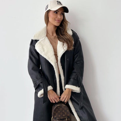 Elysia – Long Teddy Coat for Women | Warm, Stylish & Timeless Winter Fashion - perlanotturna