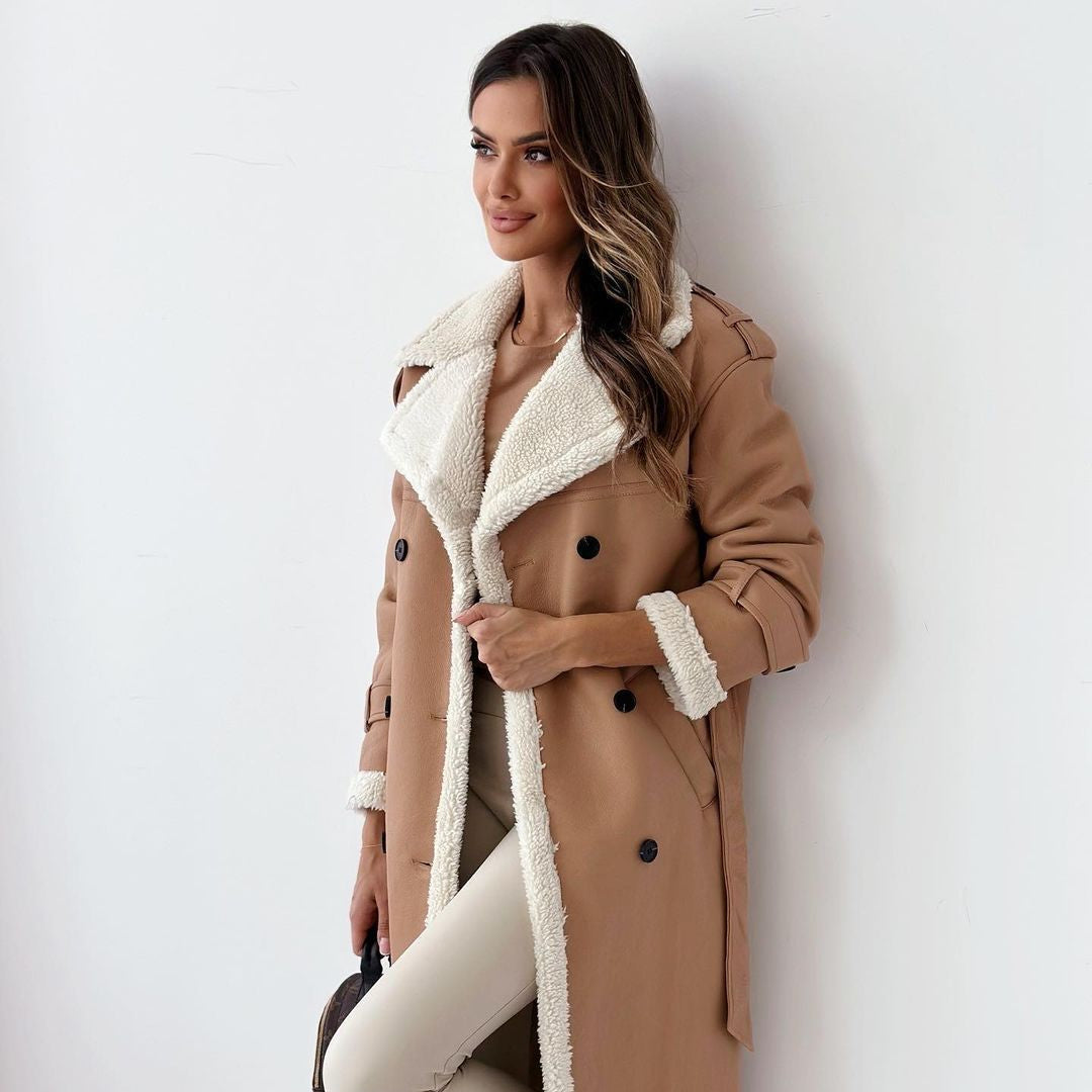 Elysia – Long Teddy Coat for Women | Warm, Stylish & Timeless Winter Fashion - perlanotturna