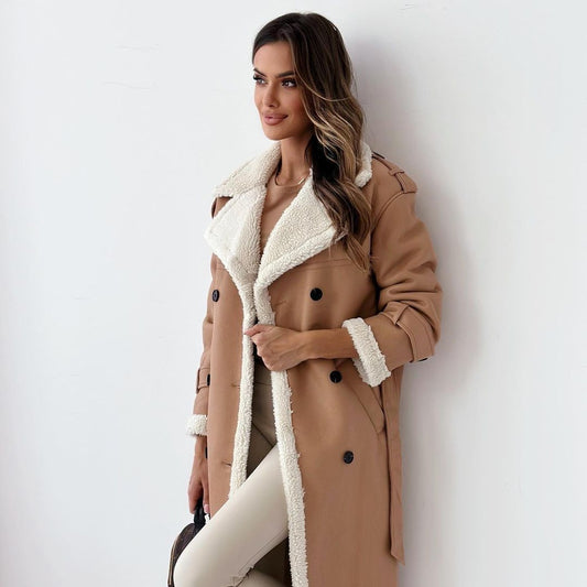 Elysia – Long Teddy Coat for Women | Warm, Stylish & Timeless Winter Fashion - perlanotturna