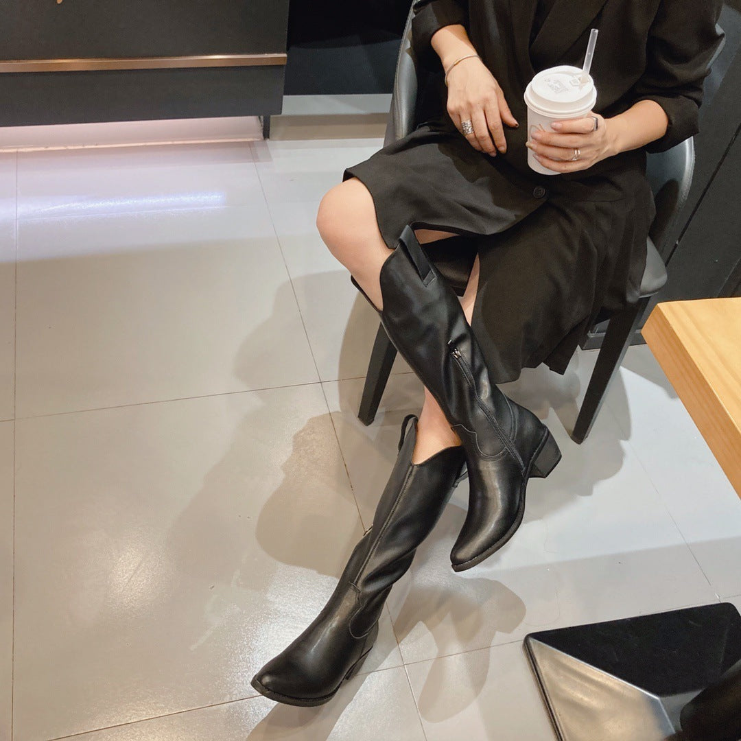 Arvy – Leather Knee-High Boots for Women | Stylish, Comfortable & Versatile - perlanotturna
