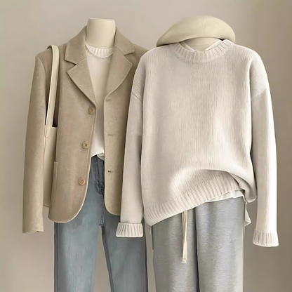 LuxeKnit™ Contour Sweater – Featherlight, Oversized & Chic - perlanotturna