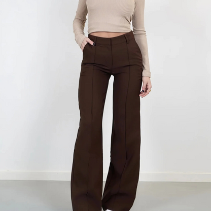 Zayla — High-Waisted Wide-Leg Pants | Flattering, Comfy & Versatile - perlanotturna