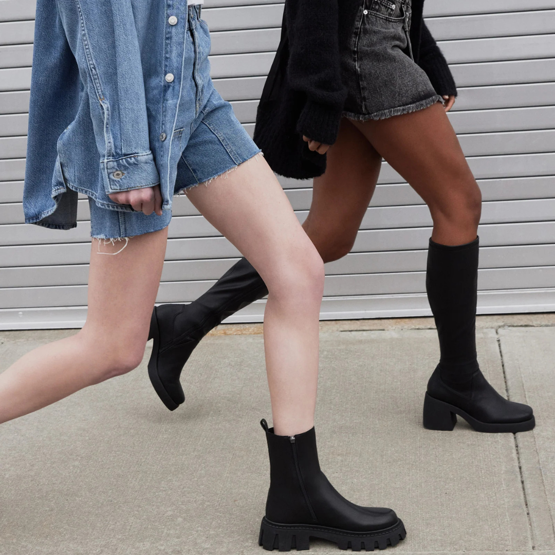 Berkleigh™ Knee-High Boots – Sleek Fit & Platform Block Heel - perlanotturna