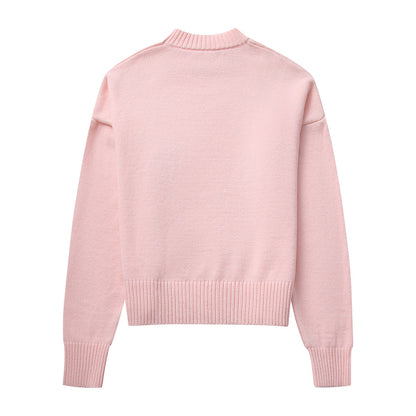 Serena – Soft Knit Crewneck Sweater for Women - perlanotturna
