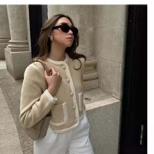 Lyra – Cozy Wool Knit Cardigan for Women | Fall 2025 Essential - perlanotturna