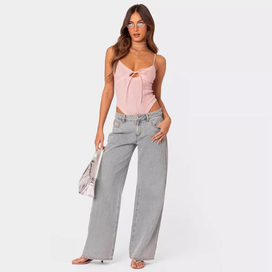 Livara – Trendy Bow Tie Denim Pants for Women | Affordable Shapewear and Clothing - perlanotturna