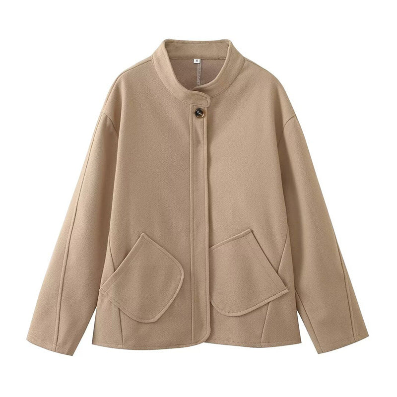 Elara – Chic Short Wool Overcoat for Women | Stylish & Versatile Outerwear - perlanotturna