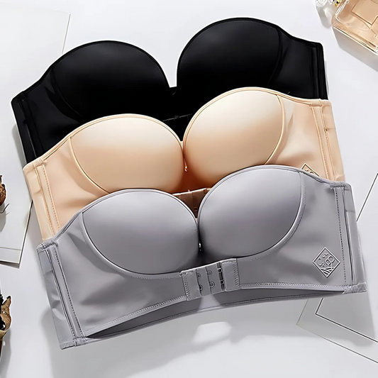 Velora™ – Strapless Front-Buckle Lift Bra