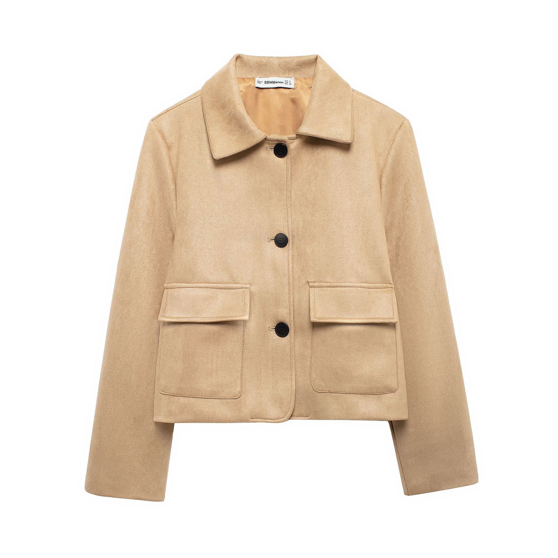 Lyssa – Cropped Suede Jacket for Women | Trendy Women’s Fashion Clothing Online - perlanotturna