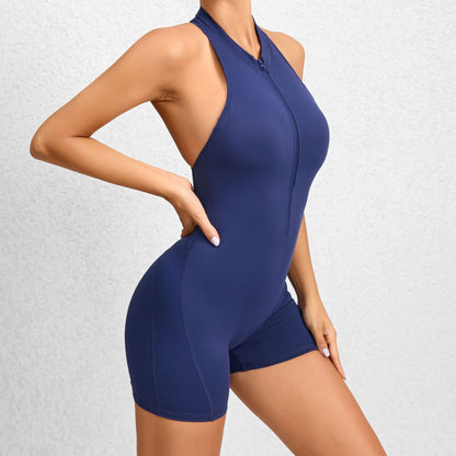 Zaria – Halter-Style Stretch Romper