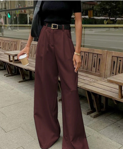 Velina – Flowy Wide-Leg Pants for Women | Effortless, Trendy & Comfy - perlanotturna