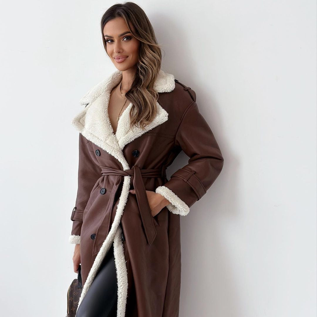 Elysia – Long Teddy Coat for Women | Warm, Stylish & Timeless Winter Fashion - perlanotturna