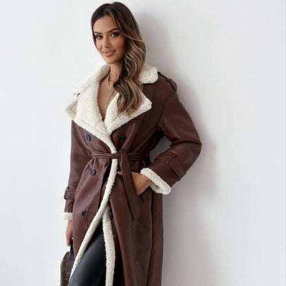 Elysia – Long Teddy Coat for Women | Warm, Stylish & Timeless Winter Fashion - perlanotturna