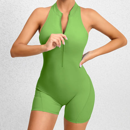 Zaria – Halter-Style Stretch Romper