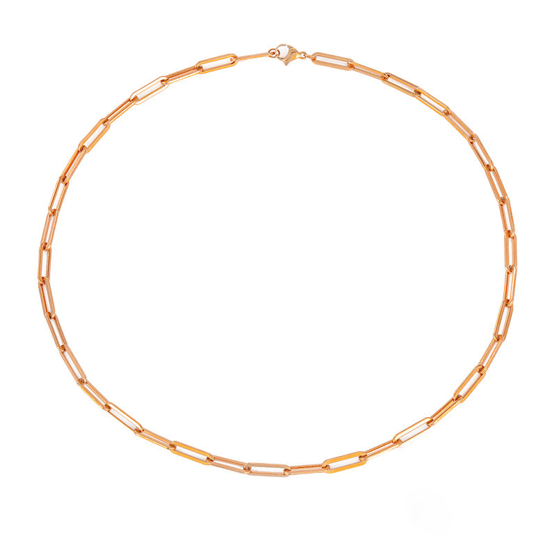 GoldMuse™ 14K Paperclip Chain – Bold, Lightweight & Timeless - perlanotturna