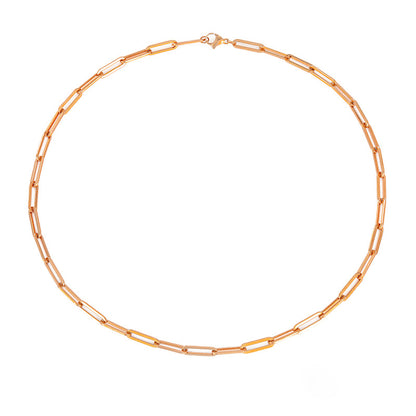 GoldMuse™ 14K Paperclip Chain – Bold, Lightweight & Timeless - perlanotturna