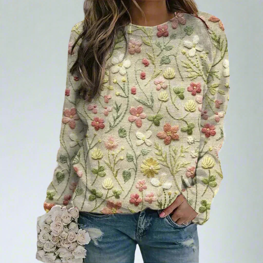 Florin™ – Women's Floral Hoodie - perlanotturna