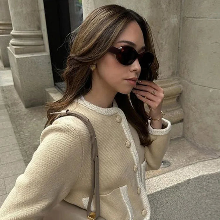 Lyra – Cozy Wool Knit Cardigan for Women | Fall 2025 Essential - perlanotturna