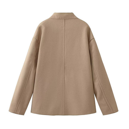 Elara – Chic Short Wool Overcoat for Women | Stylish & Versatile Outerwear - perlanotturna