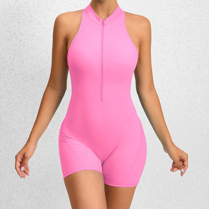 Zaria – Halter-Style Stretch Romper