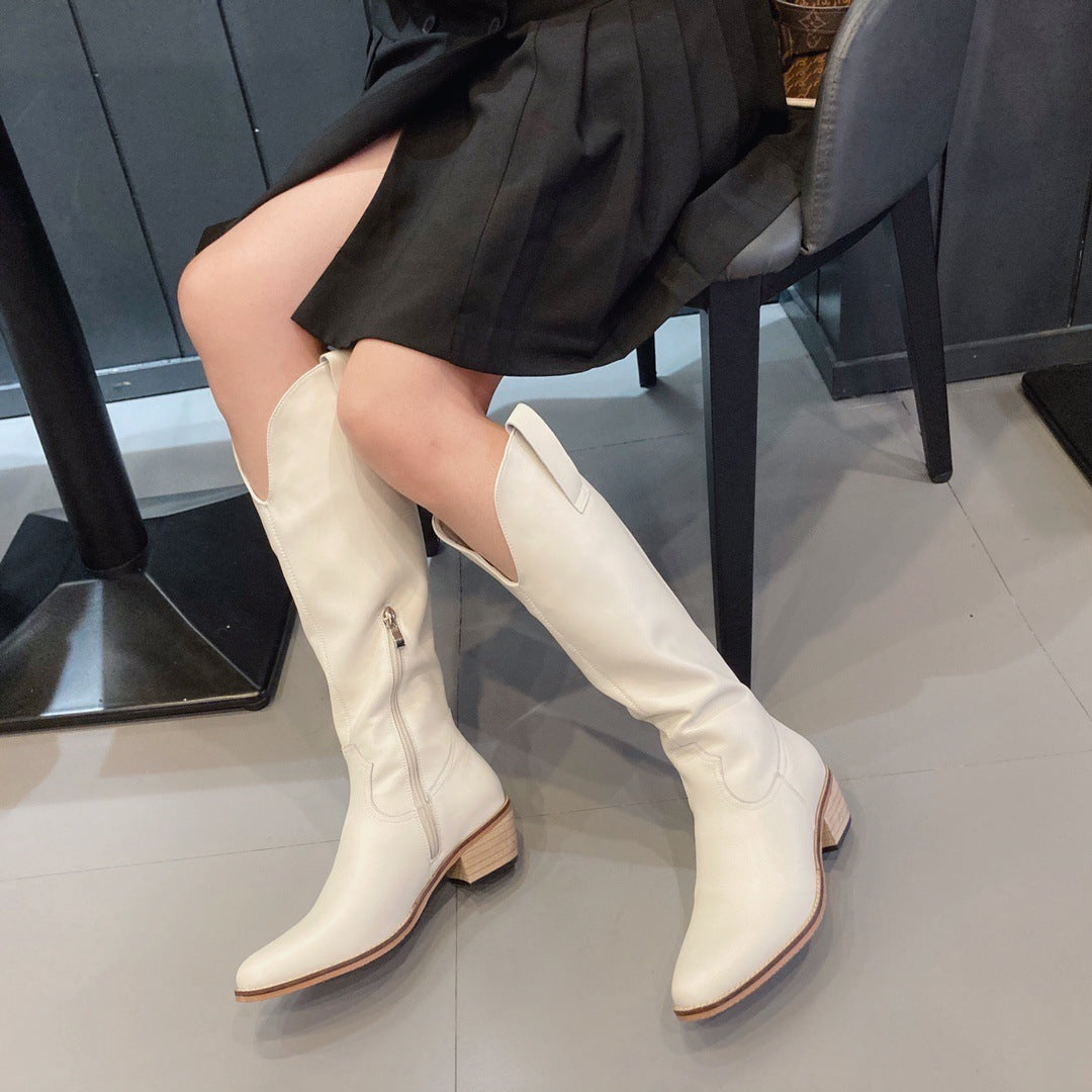 Arvy – Leather Knee-High Boots for Women | Stylish, Comfortable & Versatile - perlanotturna