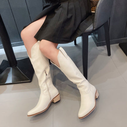 Arvy – Leather Knee-High Boots for Women | Stylish, Comfortable & Versatile - perlanotturna