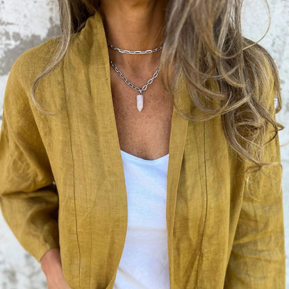 Veonna – Lightweight Cotton & Linen Cardigan