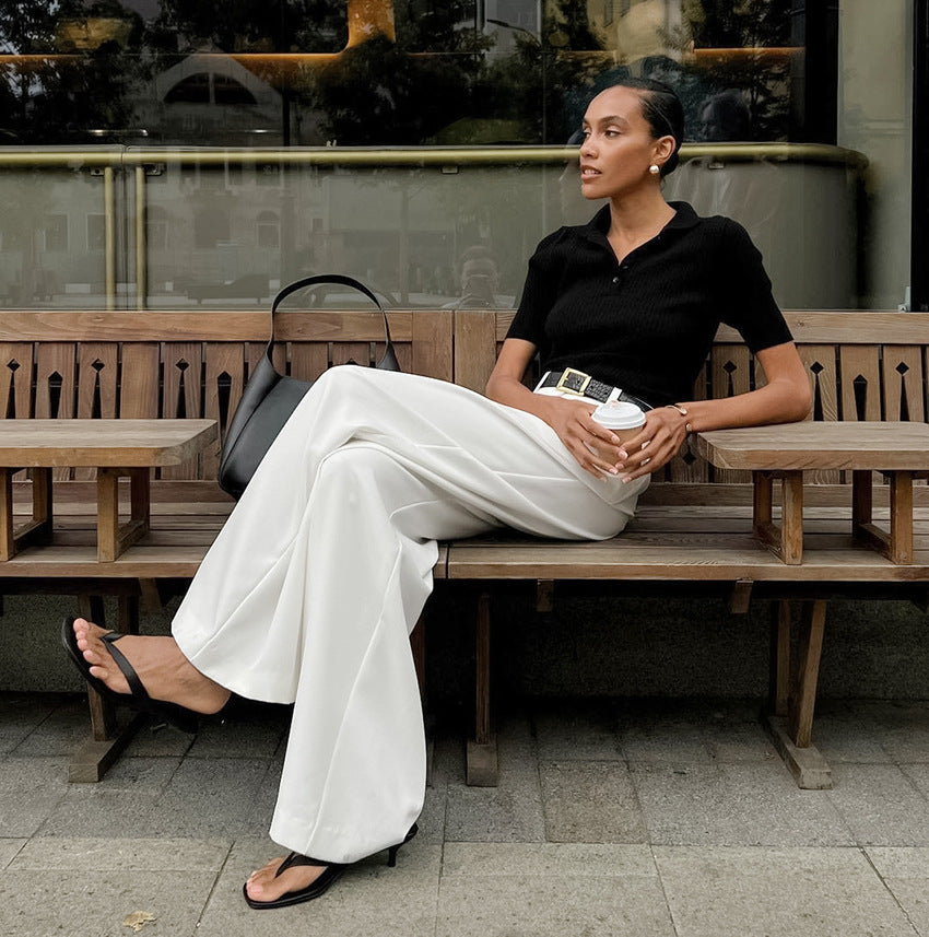 Velina – Flowy Wide-Leg Pants for Women | Effortless, Trendy & Comfy - perlanotturna