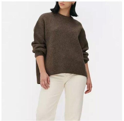 Serena – Soft Knit Crewneck Sweater for Women - perlanotturna