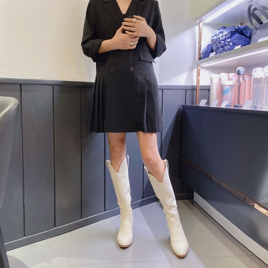 Arvy – Leather Knee-High Boots for Women | Stylish, Comfortable & Versatile - perlanotturna