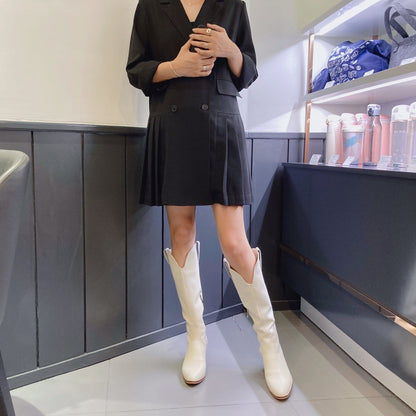 Arvy – Leather Knee-High Boots for Women | Stylish, Comfortable & Versatile - perlanotturna