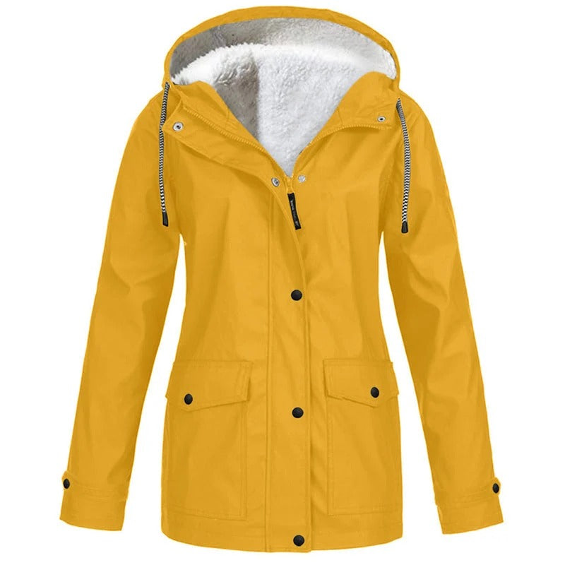 Neuheiten  Winddichte Jacke mit weichem Fleecefutter und Kapuze – für alle Wetterlagen - perlanotturna
