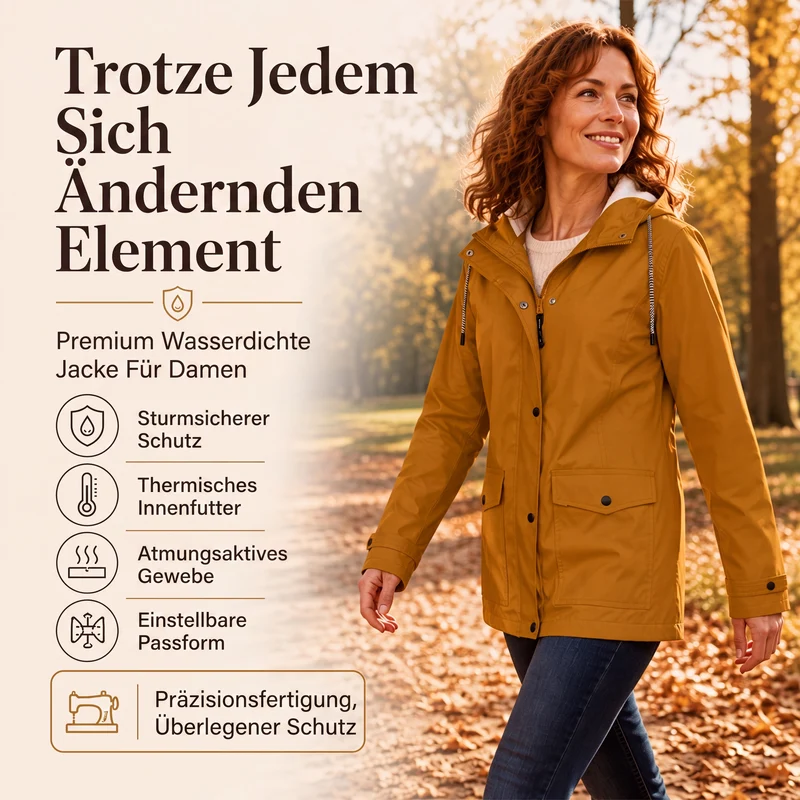 Neuheiten  Winddichte Jacke mit weichem Fleecefutter und Kapuze – für alle Wetterlagen - perlanotturna