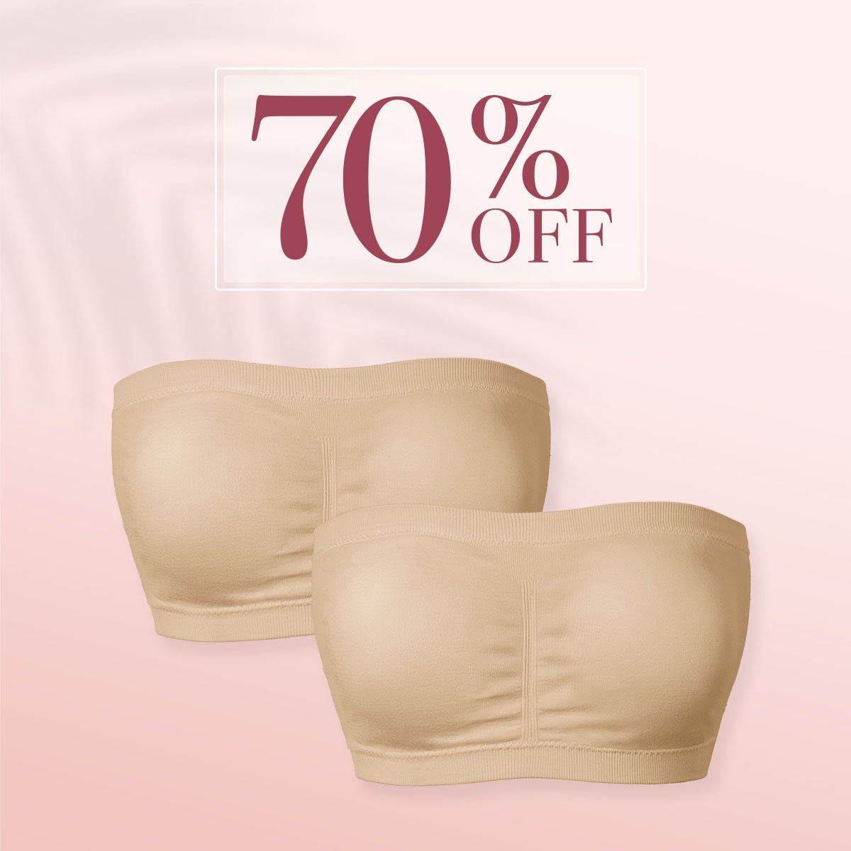 CloudyLift - Pure Comfort Wireless Strapless Bra - perlanotturna