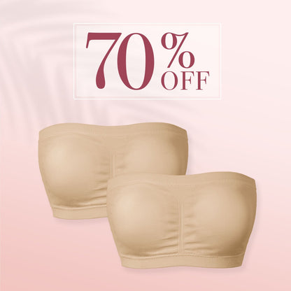 CloudyLift - Pure Comfort Wireless Strapless Bra - perlanotturna