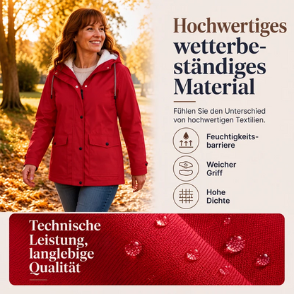 Neuheiten  Winddichte Jacke mit weichem Fleecefutter und Kapuze – für alle Wetterlagen - perlanotturna