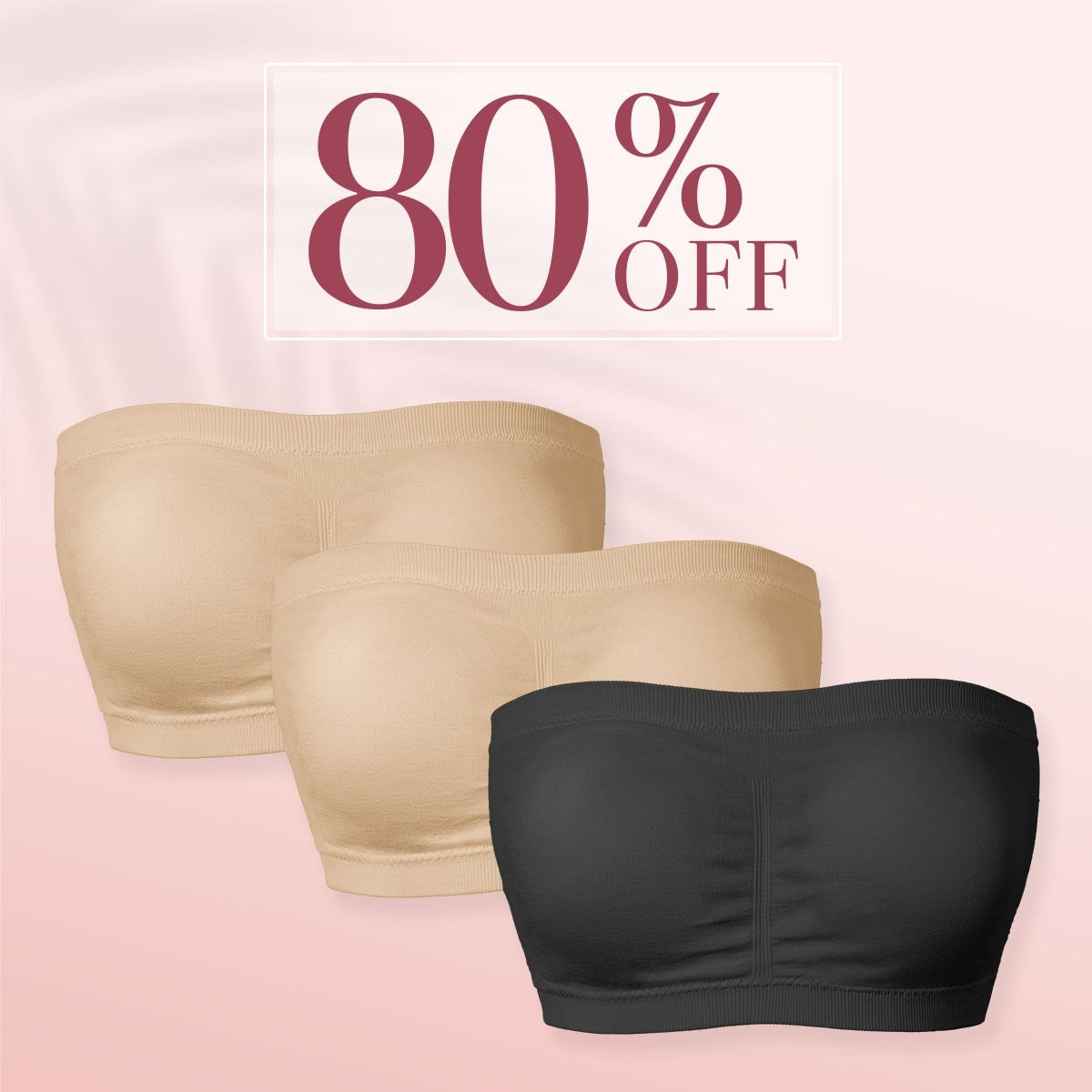 CloudyLift - Pure Comfort Wireless Strapless Bra - perlanotturna