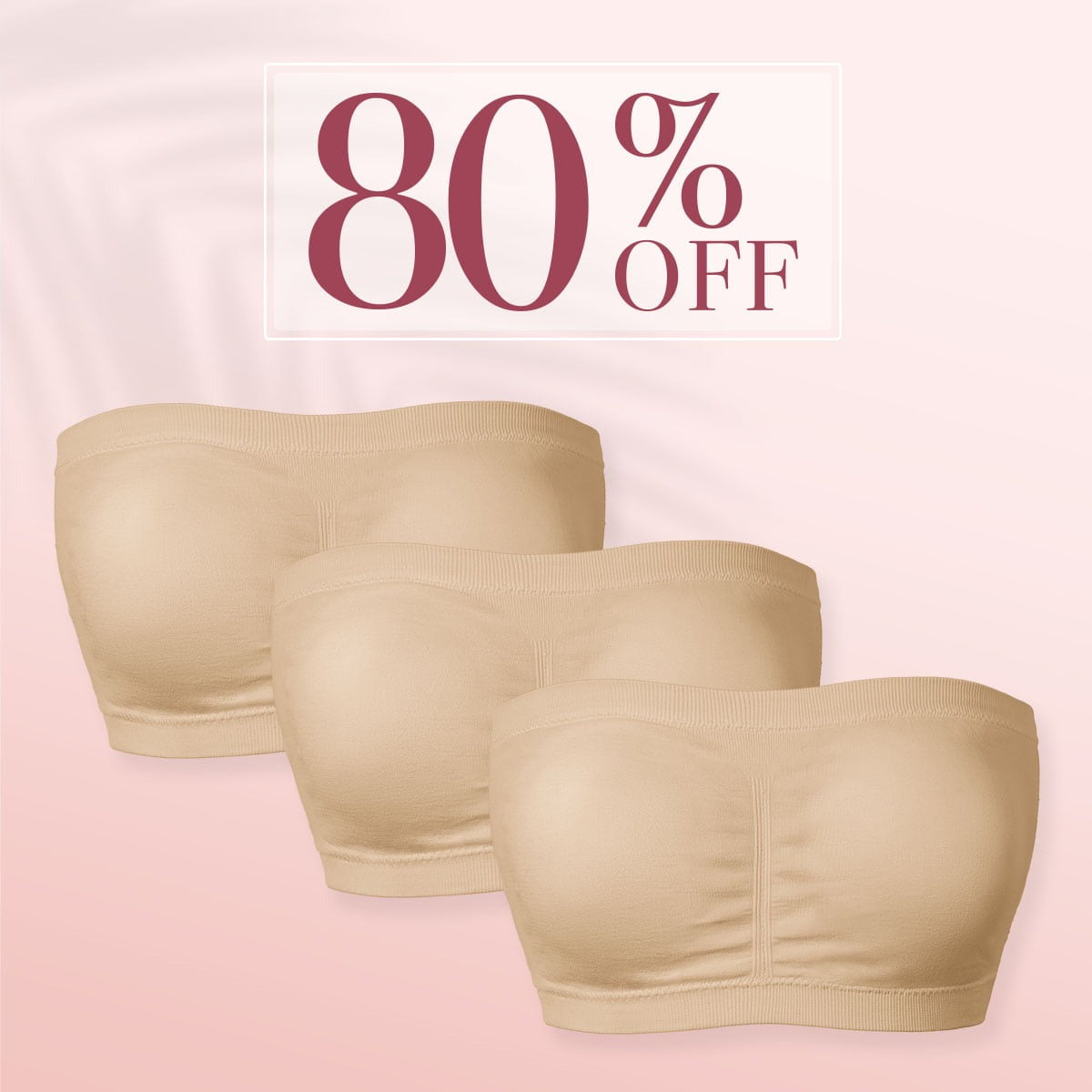 CloudyLift - Pure Comfort Wireless Strapless Bra - perlanotturna