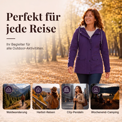 Neuheiten  Winddichte Jacke mit weichem Fleecefutter und Kapuze – für alle Wetterlagen - perlanotturna